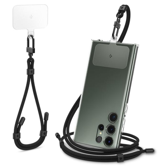Bild 1, Spigen 2-PACK Universal Strap Set Crossbody & Wrist Svart