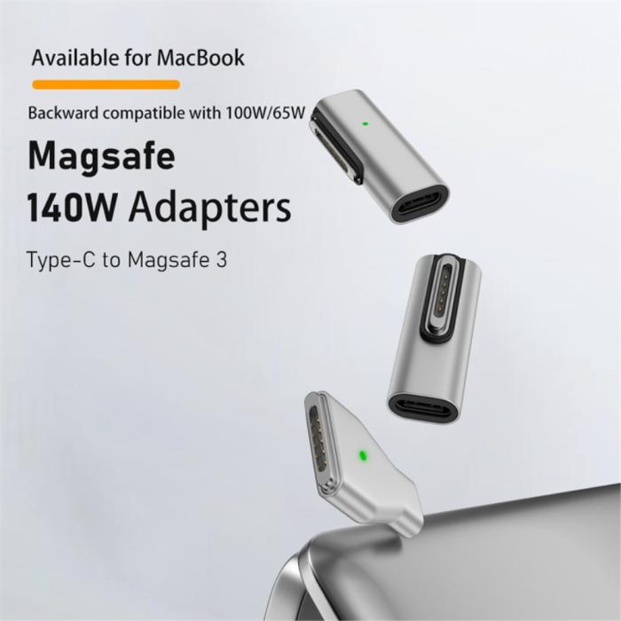 Bild 2, 140W MacBook Adapter MagSafe 3 till USB-C Snabbladdning
