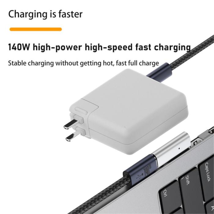 Bild 3, 140W MacBook Adapter MagSafe 3 till USB-C Snabbladdning