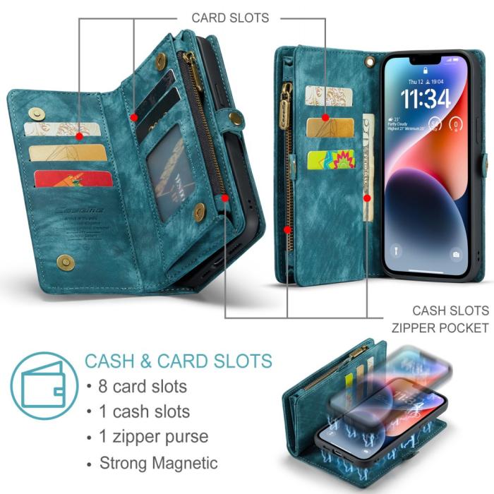 Bild 6, CASEME iPhone 15 Plus Fodral/Skal Magnet 2in1 Multifunktionell