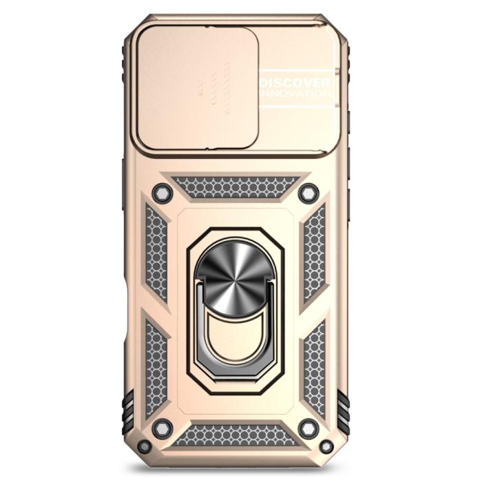 Bild 2, iPhone 16 Pro Skal CamShield Ring Hybrid Guld