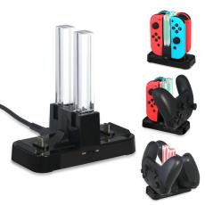 DOBE LED Laddningsstation För Joy-Con/Pro Handkontroller Svart