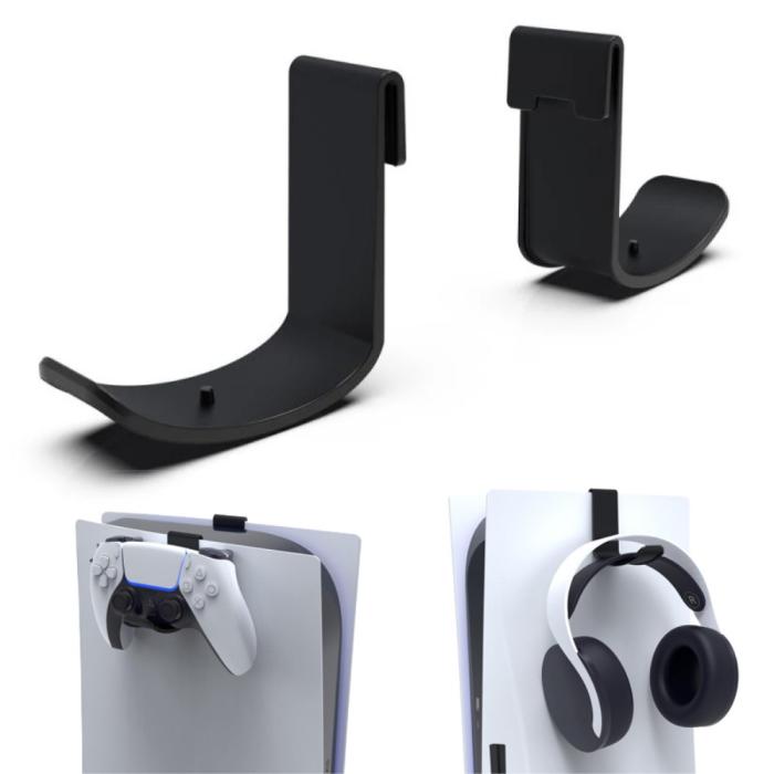 Bild 1, iPega 2-PACK Fäste För PS5 Handkontroll/Pulse Headset Svart