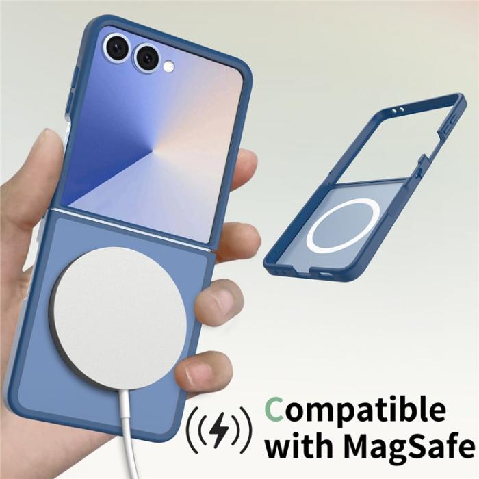 Bild 4, Samsung Galaxy Z Flip 7 Skal MagSafe Skin Touch Blå