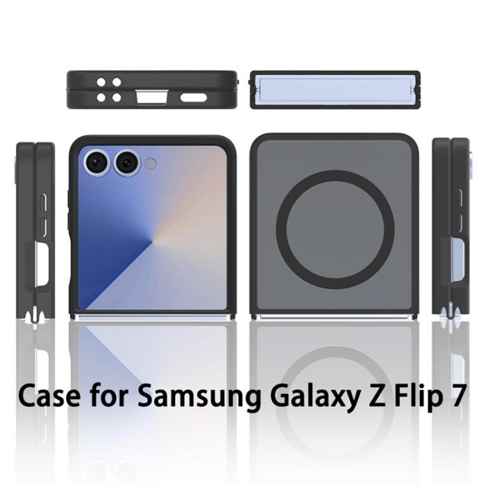 Bild 6, Samsung Galaxy Z Flip 7 Skal MagSafe Skin Touch Blå