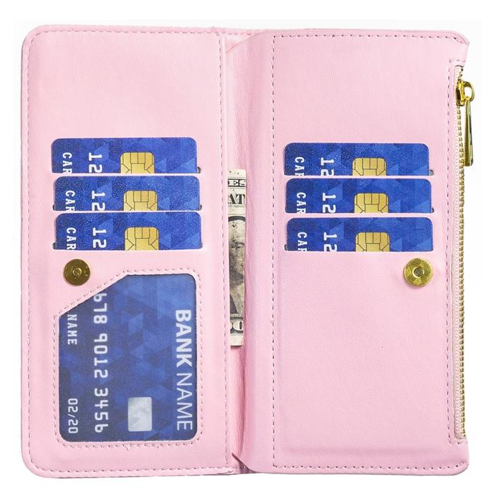 Bild 4, Samsung Galaxy S24 FE Fodral Diamond Multifunktionell Rosa