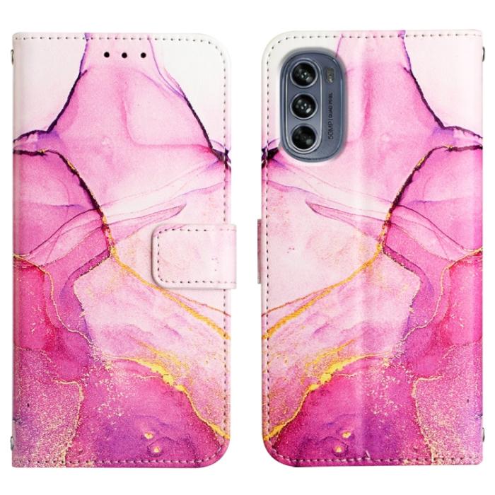 Bild 2, Motorola Moto G62 5G Fodral Marmor Rosa
