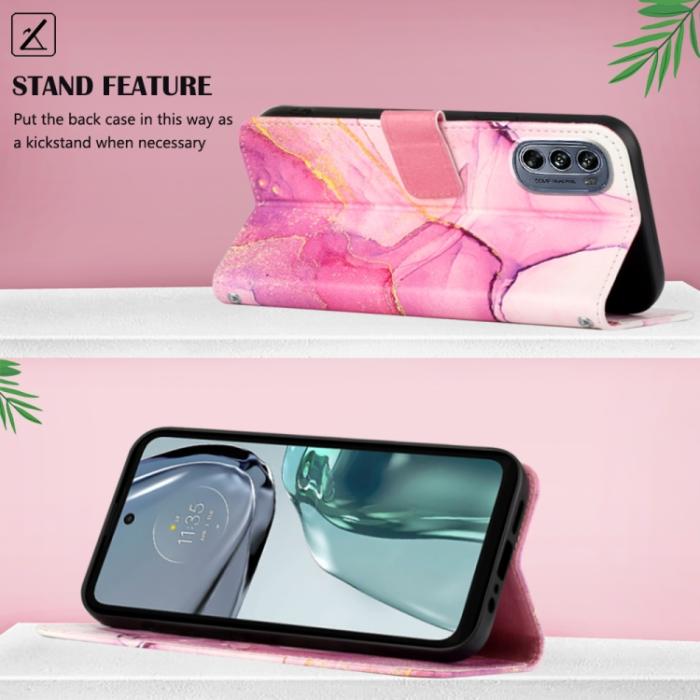 Bild 3, Motorola Moto G62 5G Fodral Marmor Rosa