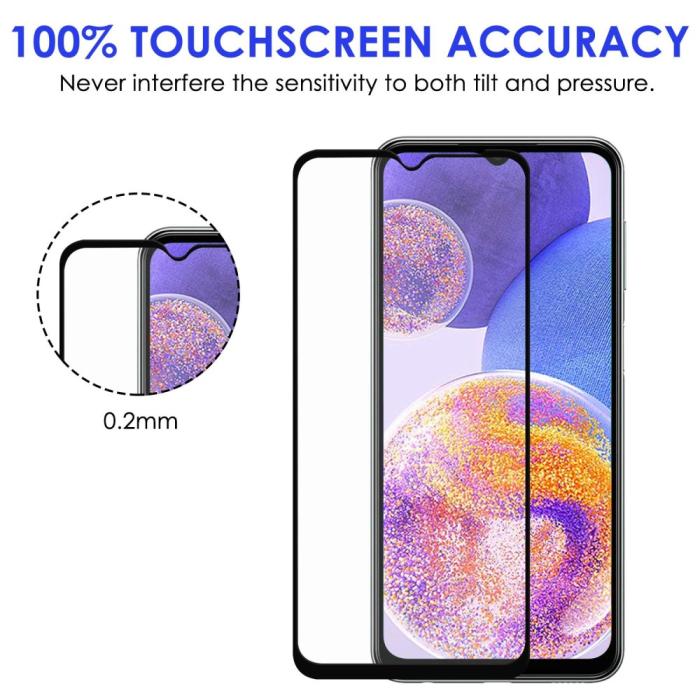 Bild 6, Samsung Galaxy A23 5G Skärmskydd Heltäckande Härdat Glas