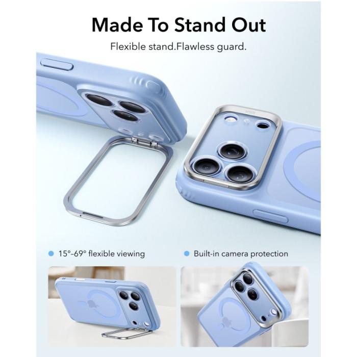 Bild 3, ESR iPhone 18 Pro / 17 Pro Skal MagSafe Frostad Hybrid Kickstand