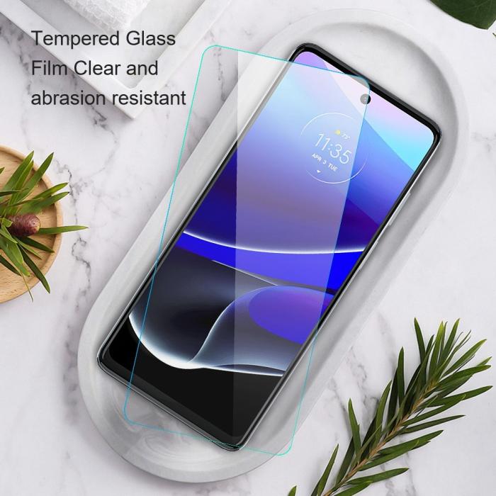 Bild 5, AMORUS Motorola Moto E22i Skärmskydd Härdat Glas