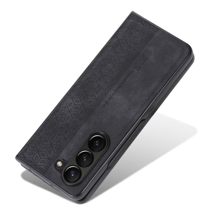 Bild 3, AZNS Galaxy Z Fold 5 Fodral Med Tryck Svart