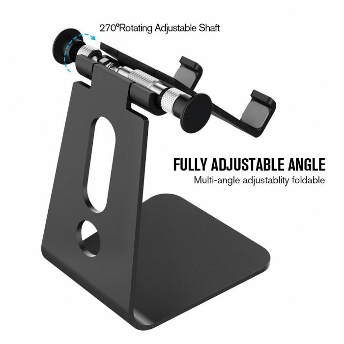 Bild 4, 270° Mobilhållare för Skrivbord - Svart