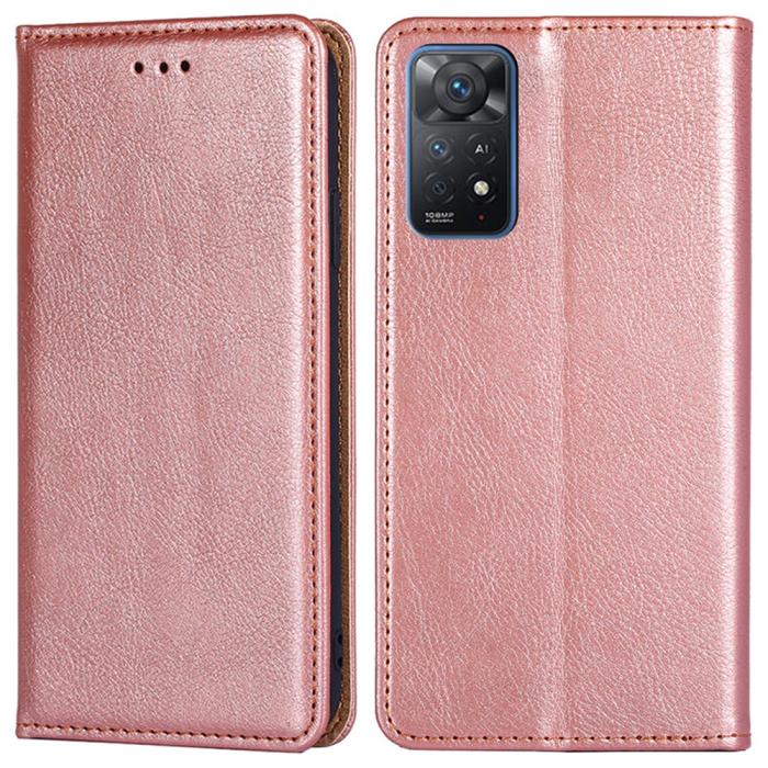 Bild 1, Xiaomi Redmi Note 11 Pro 5G Fodral Vintage Flip Roséguld