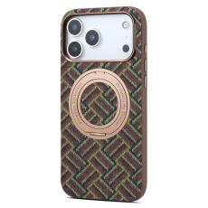 DENIOR iPhone 18 Pro / 17 Pro Skal MagSafe Ringstativ Rut M&ouml;nster