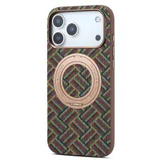 DENIOR iPhone 18 Pro / 17 Pro Skal MagSafe Ringstativ Rut M&ouml;nster