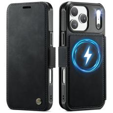 CASEME iPhone 17 Pro Max Skal RFID Pl&aring;nbok Svart
