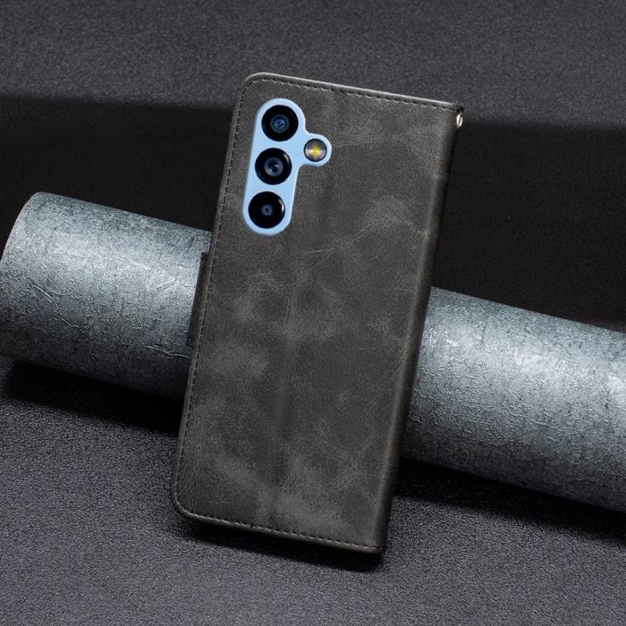 Bild 5, Samsung Galaxy A54 5G Fodral Solid Shark Läder Svart
