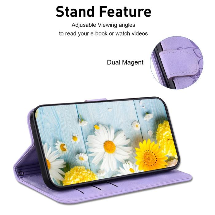 Bild 2, Xiaomi 14 Fodral Blommigt Tryck Lila