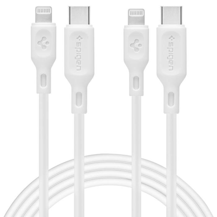 Bild 1, Spigen 1m MFI Lightning - USB-C Kabel DuraSync Vit