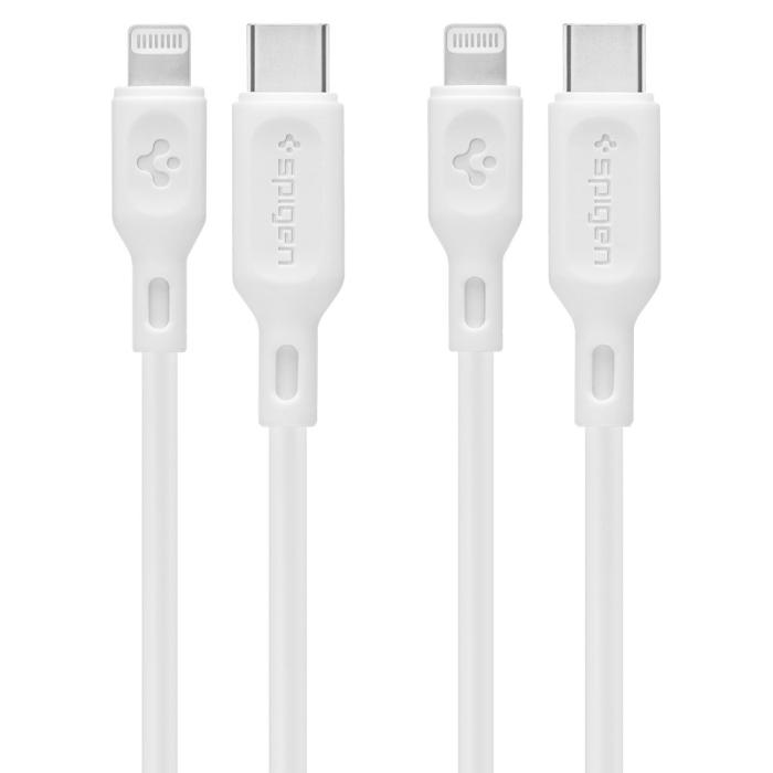 Bild 2, Spigen 1m MFI Lightning - USB-C Kabel DuraSync Vit