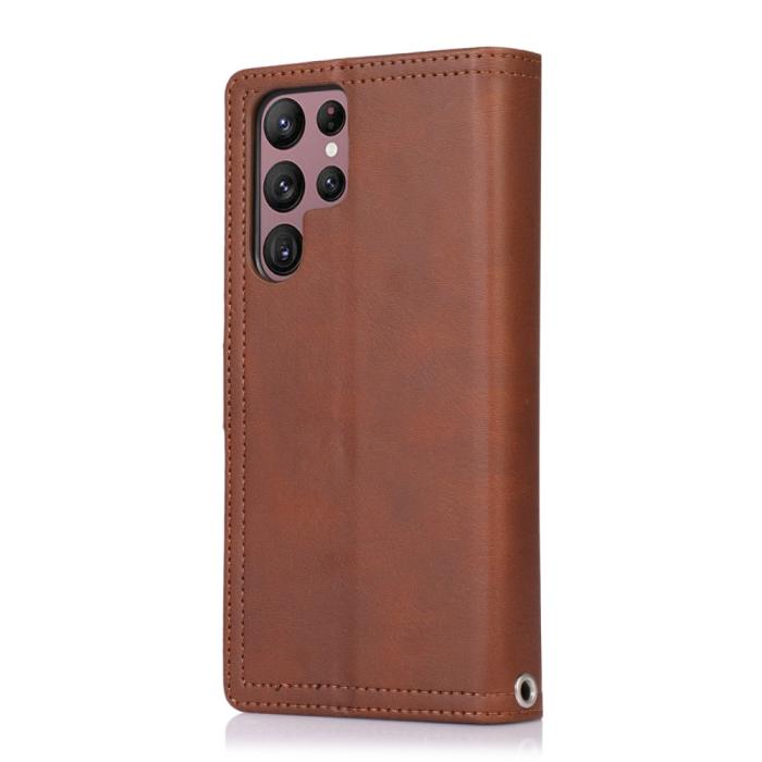 Bild 3, Samsung Galaxy S22 Ultra Fodral Multifunktionellt Brun