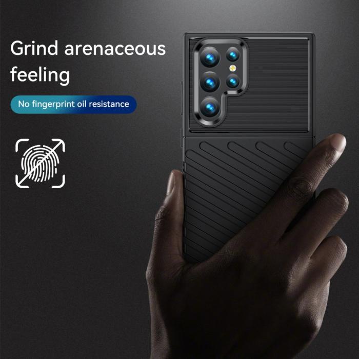 Bild 3, Samsung Galaxy S22 Ultra Skal Twill Textur Svart