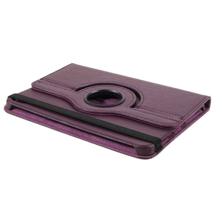 Bild 6, iPad Mini 2024/2021 Fodral 360° Rotation Litchi Lila