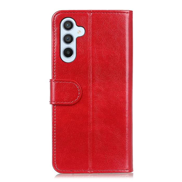 Bild 6, Samsung Galaxy A57 5G Fodral Crazy Horse Läder Röd