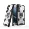Samsung Galaxy S22 Skal Ring Shockproof Hybrid Vit