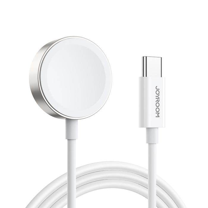 Bild 1, Joyroom Apple Watch Trådlös Induktion Laddare 1.2m USB-C Vit