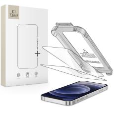 Tech-Protect iPhone 12 / 12 Pro 2-PACK Sk&auml;rmskydd Quick Set+ Svart