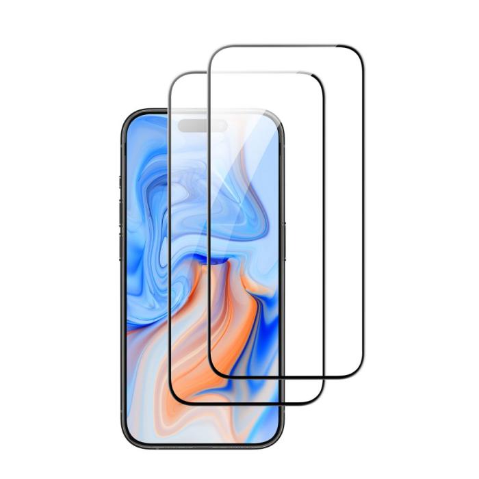 Bild 4, ESR iPhone 15 2-PACK Skärmskydd Härdat Glas