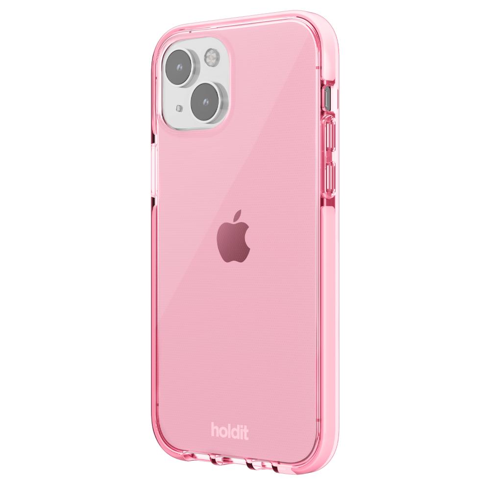 holdit iPhone 14 / 13 Skal Seethru Bright Pink