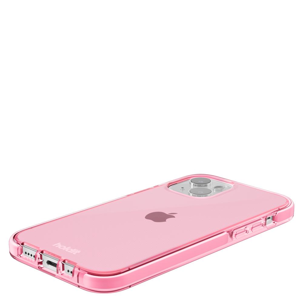 holdit iPhone 14 / 13 Skal Seethru Bright Pink