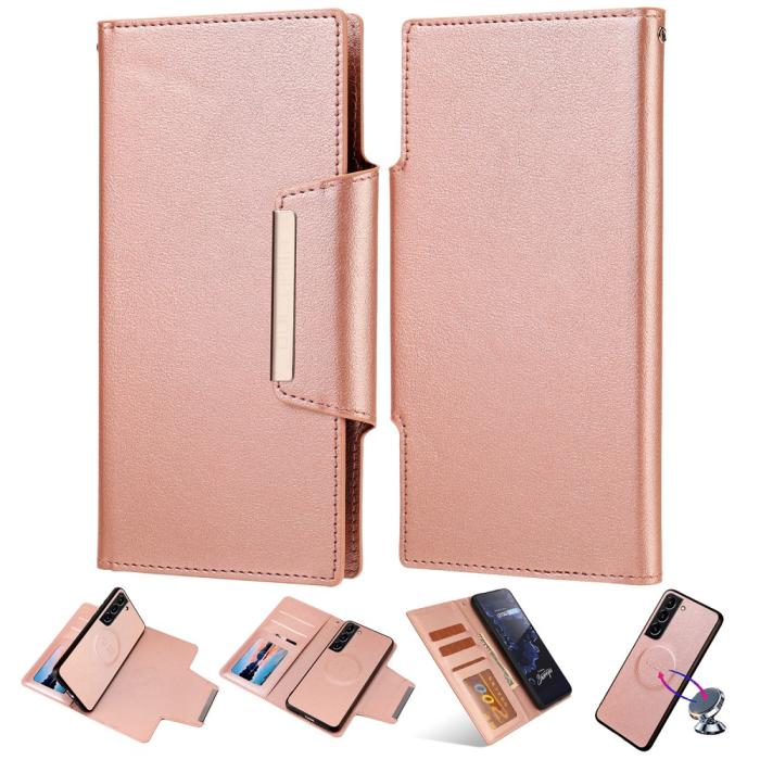 Bild 1, Samsung Galaxy S23 2in1 Magnet Fodral Roséguld
