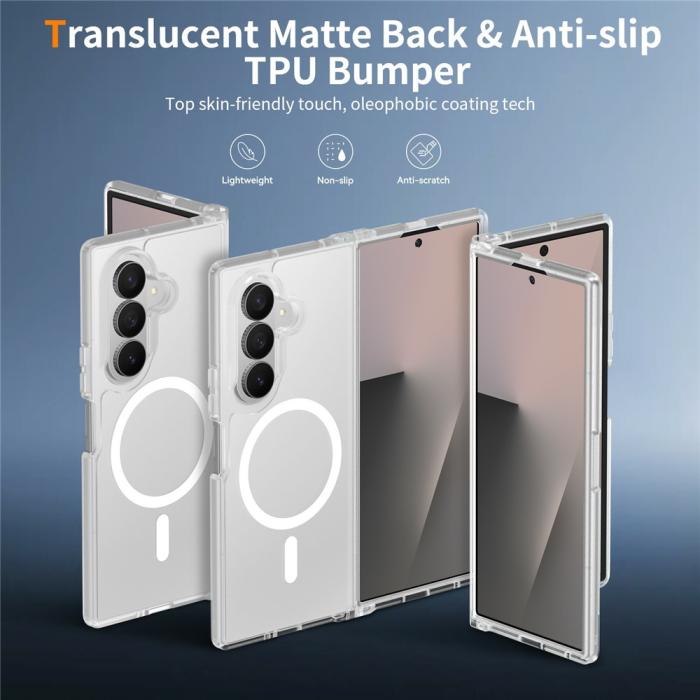 Bild 2, Samsung Galaxy Z Fold 8 Ultra Skal MagSafe TPU Transparent