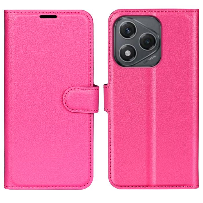 Bild 5, Honor 400 Smart Fodral Litchi Läder Rosa