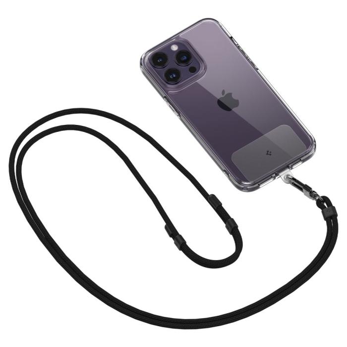 Bild 5, Spigen 2-PACK Universal Strap Set Crossbody & Wrist Svart