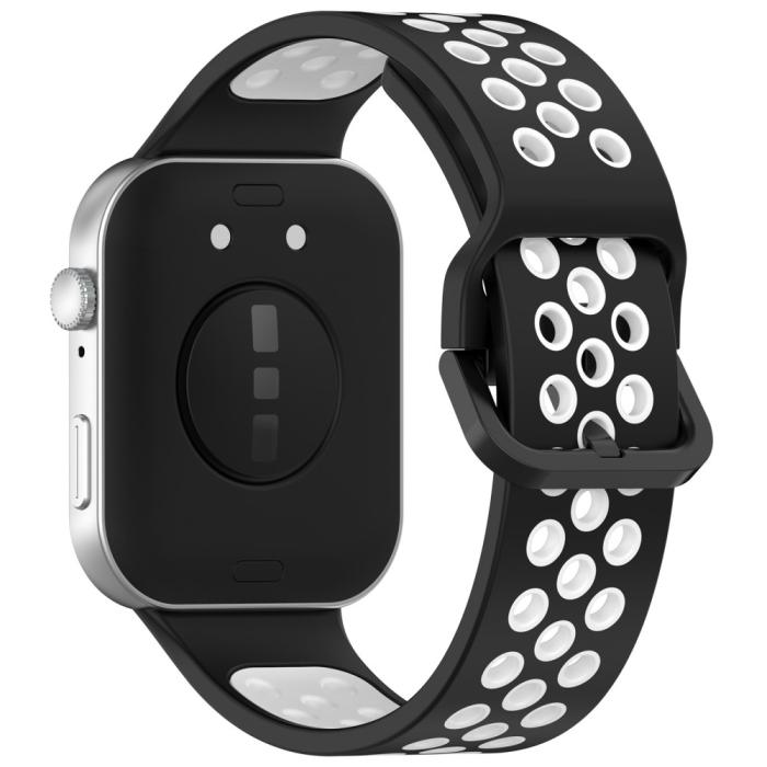 Bild 1, Huawei Watch Fit 3 Sportarmband Dual-Color Svart/Vit