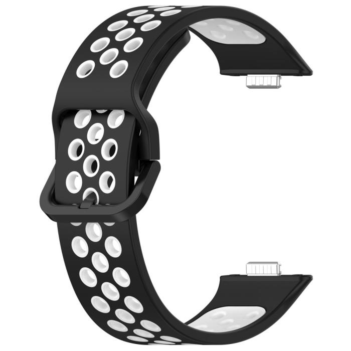 Bild 2, Huawei Watch Fit 3 Sportarmband Dual-Color Svart/Vit