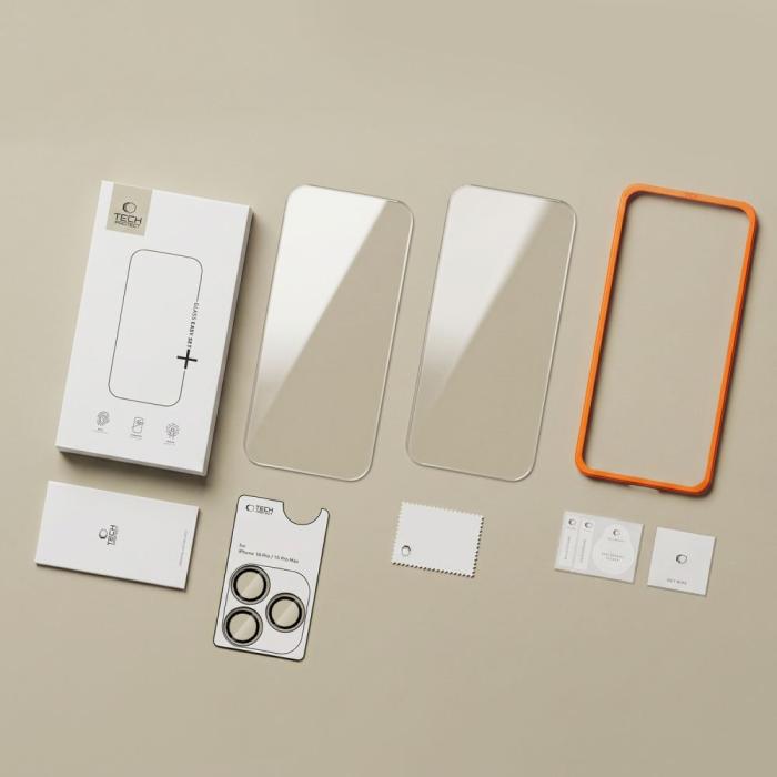 Bild 3, Tech-Protect iPhone 18 Pro Max 3-PACK Skärmskydd/Linsskydd
