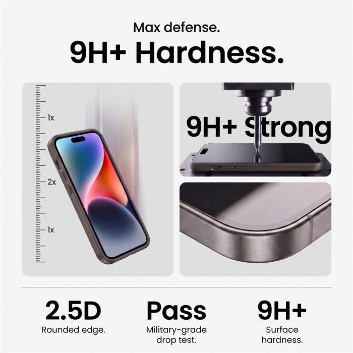 Bild 4, Tech-Protect iPhone 18 Pro Max 3-PACK Skärmskydd/Linsskydd