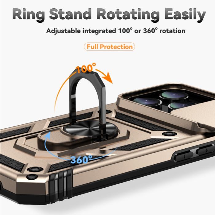 Bild 5, iPhone 16 Pro Skal CamShield Ring Hybrid Guld