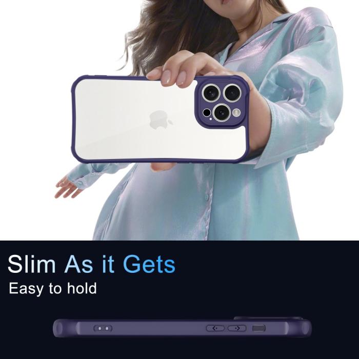 Bild 6, LEEU DESIGN iPhone 16 Pro Max Skal Shockproof Mörk Blå/Lila