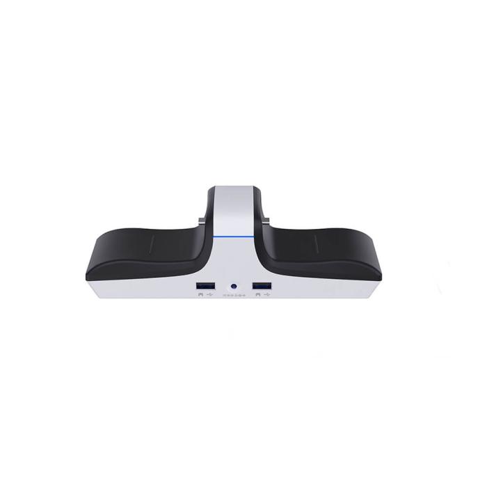 Bild 4, RAPTOR Laddare för PS4/PS5 DualSense Handkontroll Vit