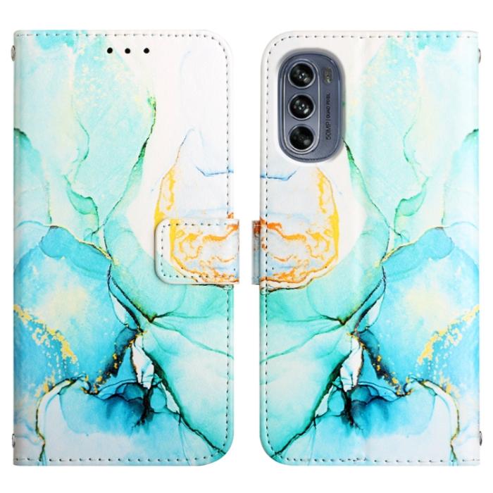 Bild 2, Motorola Moto G62 5G Fodral Marmor Grön