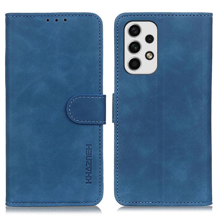 Bild 1, KHAZNEH Samsung Galaxy A23 5G Fodral Retro Läder Blå