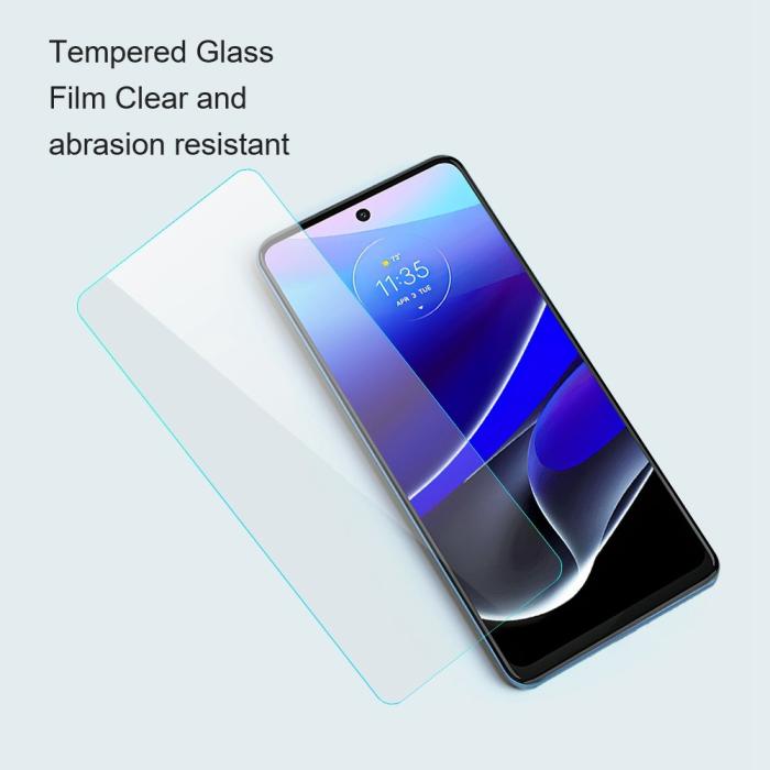 Bild 6, AMORUS Motorola Moto E22i Skärmskydd Härdat Glas
