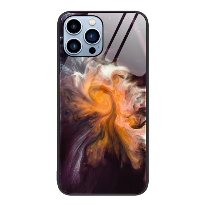 Bild 1, iPhone 15 Pro Skal Marmor Härdat Glas Typhoon